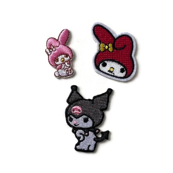 My Melody 3 pc. Embroidered Patches - Picture 1 of 3
